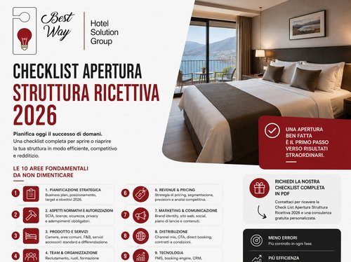 Checklist apertura struttura ricettiva 2026