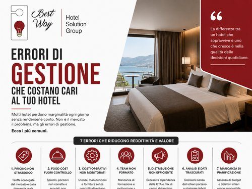 Errori di gestione che costano cari al tuo hotel
